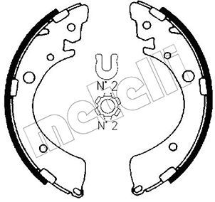 Brake Shoe Set METELLI 53-0153