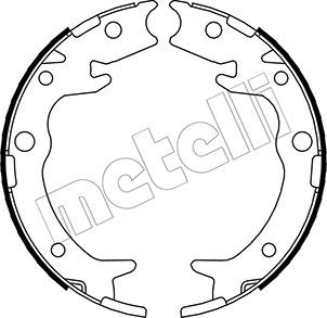 Brake Shoe Set, parking brake METELLI 53-0159