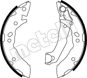 Brake Shoe Set METELLI 53-0168