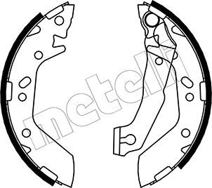 Brake Shoe Set METELLI 53-0170