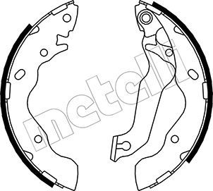 Brake Shoe Set METELLI 53-0171