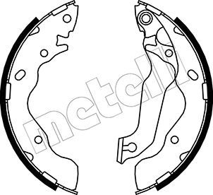 Brake Shoe Set METELLI 53-0176