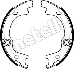 Brake Shoe Set, parking brake METELLI 53-0185