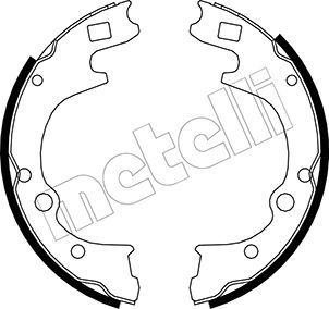 Комплект гальмівних колодок METELLI 53-0221