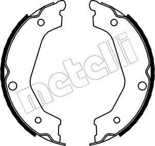 Brake Shoe Set, parking brake METELLI 53-0227