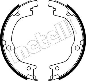 Brake Shoe Set, parking brake METELLI 53-0230