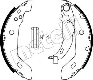 Brake Shoe Set METELLI 53-0235