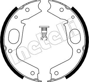 Brake Shoe Set, parking brake METELLI 53-0264