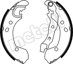 Brake Shoe Set METELLI 53-0290