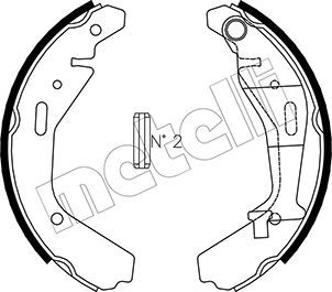 Brake Shoe Set METELLI 53-0318