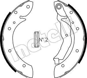 Brake Shoe Set METELLI 53-0351