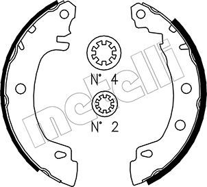 Brake Shoe Set METELLI 53-0353