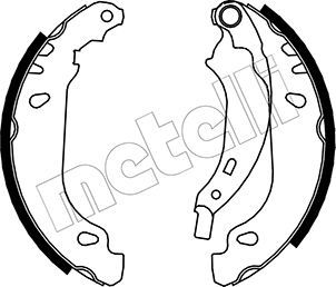 Brake Shoe Set METELLI 53-0356