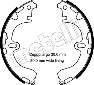 Brake Shoe Set METELLI 53-0422