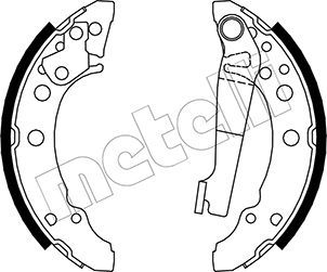 Brake Shoe Set METELLI 53-0465