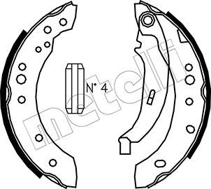 Brake Shoe Set METELLI 53-0513