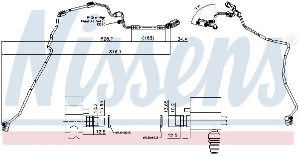 Aukšto slėgio linija, oro kondicionavimas NISSENS 844129