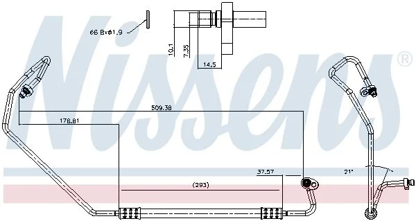 Aukšto slėgio linija, oro kondicionavimas NISSENS 849739