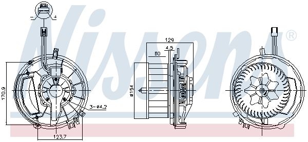 Vidaus pūtiklis NISSENS 87524