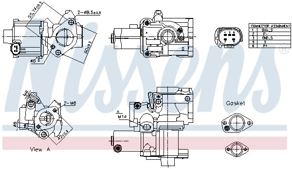 EGR Valve NISSENS 98199