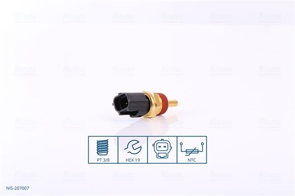 Sensor, coolant temperature NISSENS 207007