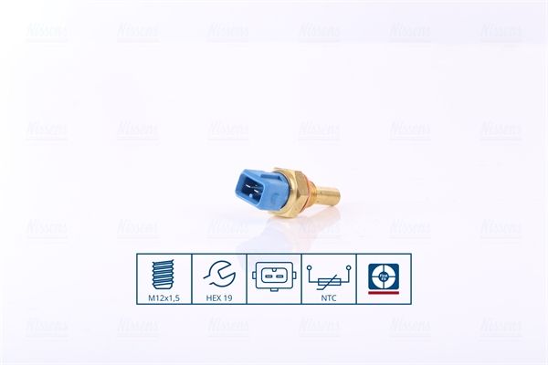 Sensor, coolant temperature NISSENS 207076