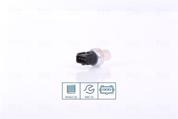 Pressure Switch, air conditioning NISSENS 301068