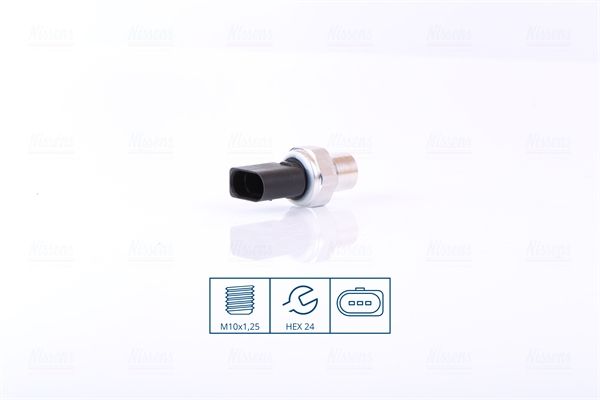 Pressure Switch, air conditioning NISSENS 301101