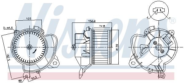 Vidaus pūtiklis NISSENS 87574