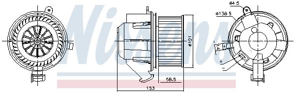 Компресор салону NISSENS 87607