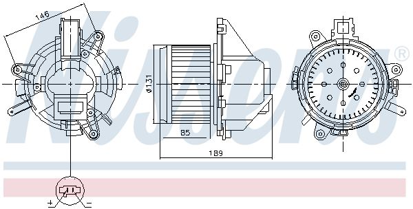 Компресор салону NISSENS 87608