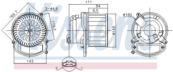 Компресор салону NISSENS 87635