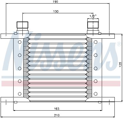 Refroidisseur d'huile, huile moteur NISSENS 90063