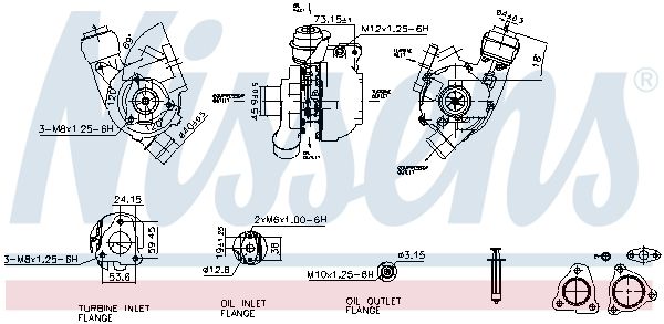 Chargeur, chargement (suralimenté/turbo) NISSENS 93224