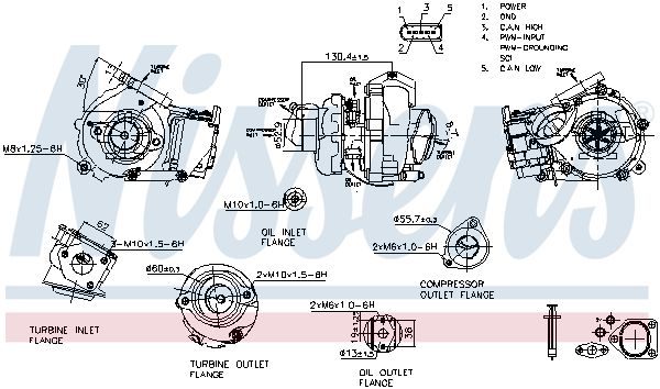 Charger, charging (supercharged/turbocharged) NISSENS 93502