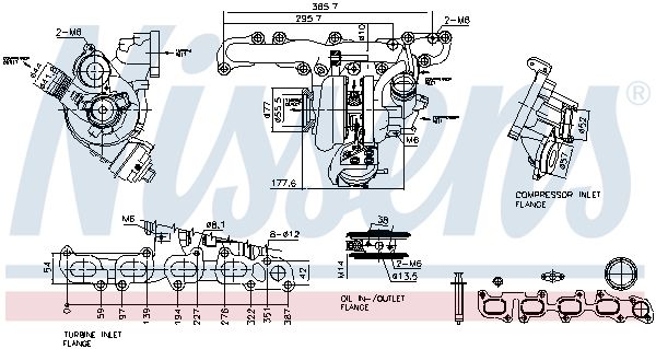 Компресор, наддування NISSENS 93505