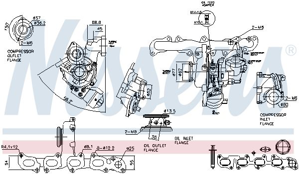 Charger, charging (supercharged/turbocharged) NISSENS 93512