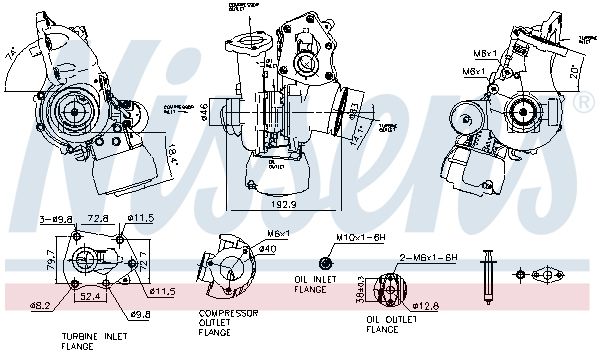 Charger, charging (supercharged/turbocharged) NISSENS 93521