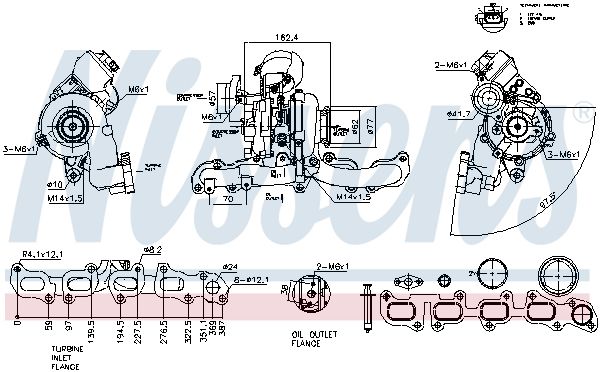 Charger, charging (supercharged/turbocharged) NISSENS 93547