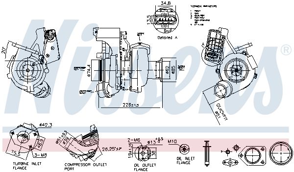 Charger, charging (supercharged/turbocharged) NISSENS 93564