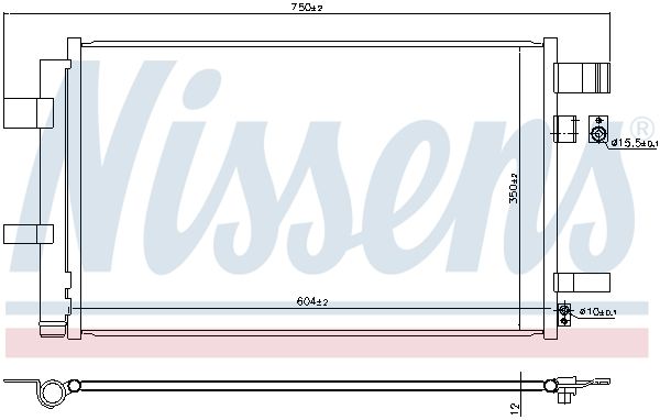 Condenser, air conditioning NISSENS 940933