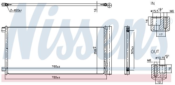 Condenser, air conditioning NISSENS 940948