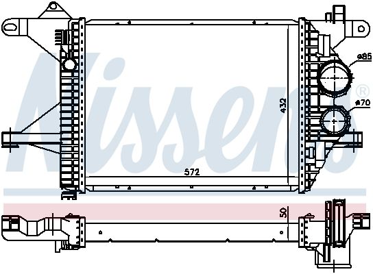 Charge Air Cooler NISSENS 96976