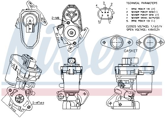 EGR Valve NISSENS 98151