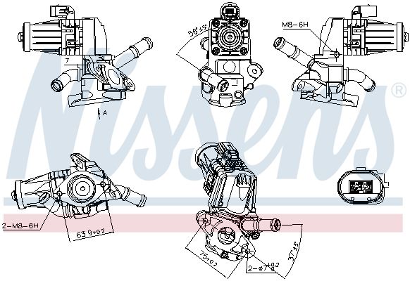 EGR Valve NISSENS 98238