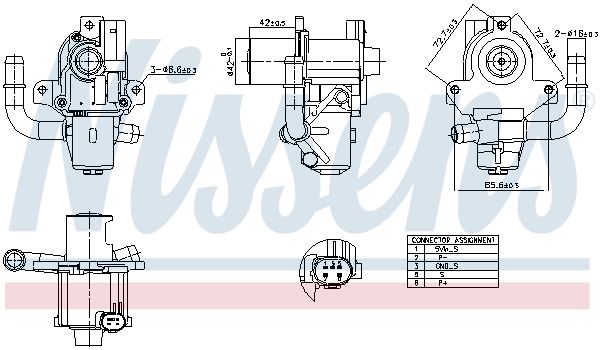 EGR Valve NISSENS 98264