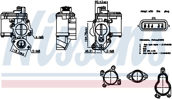 EGR Valve NISSENS 98265