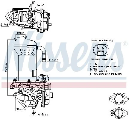 EGR Module NISSENS 98325