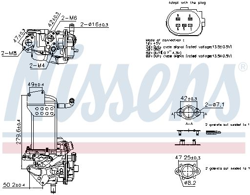 ERG modulis NISSENS 98358