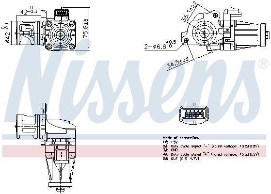 EGR Valve NISSENS 98376